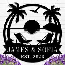 Custom Beachhouse Metal Sign