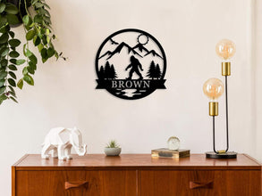 Bigfoot Metal Sign