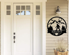 Bigfoot Metal Sign