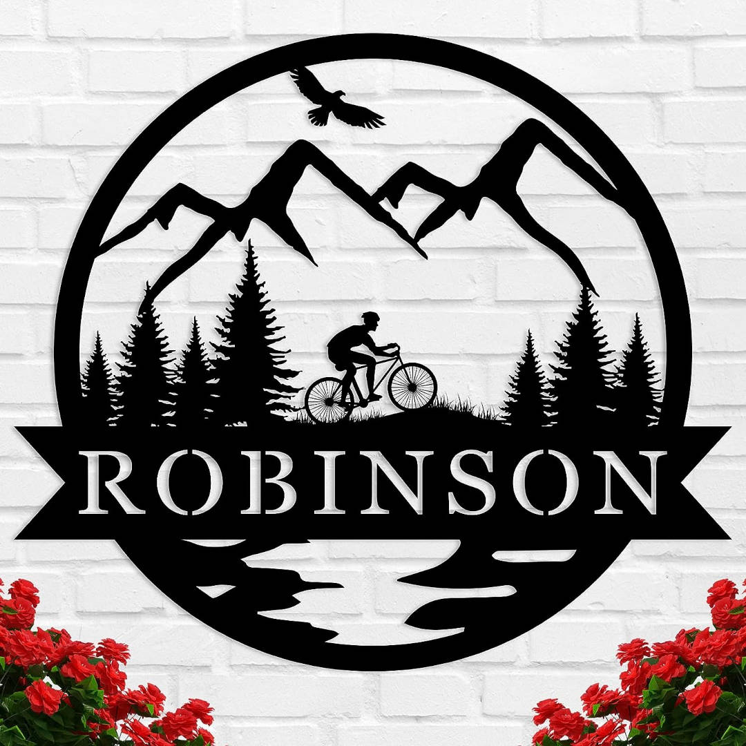 Mountain Bike Metal Sign Main image
