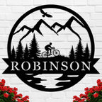 Mountain Bike Metal Sign