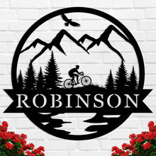 Mountain Bike Metal Sign