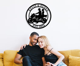 Custom Motorcycle Metal Sign