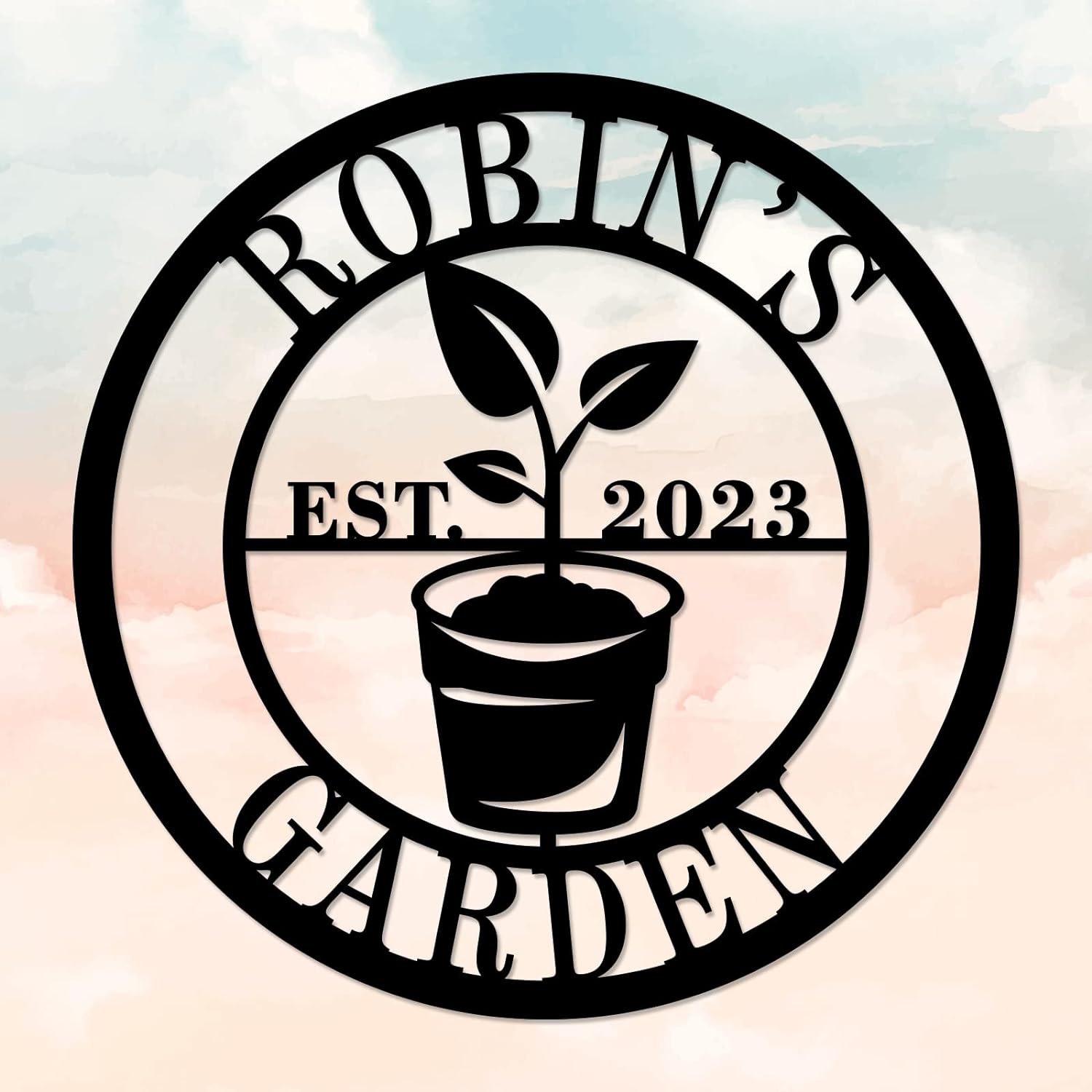 Personalized Garden Sign Main image