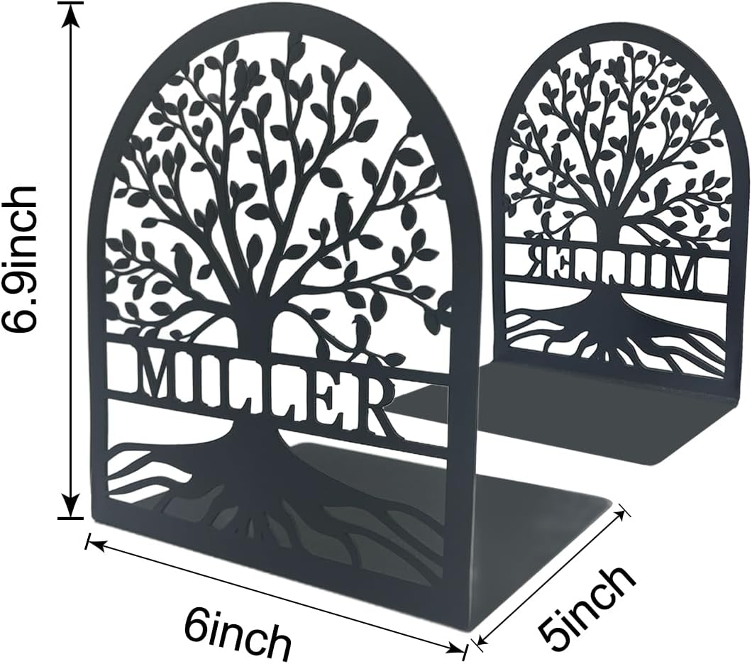 Personalized Metal Tree Bookends Secondary image