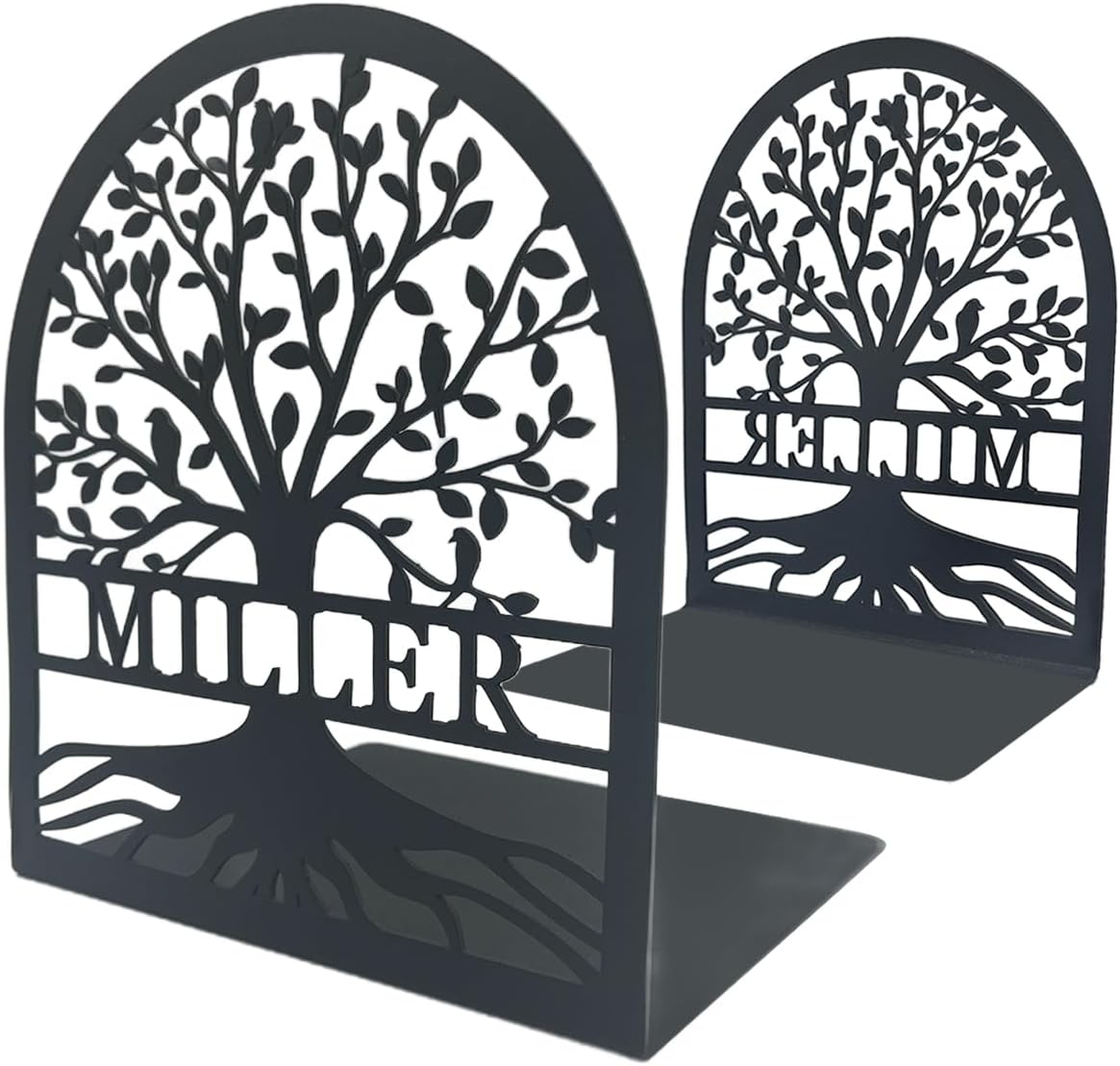Personalized Metal Tree Bookends Main image