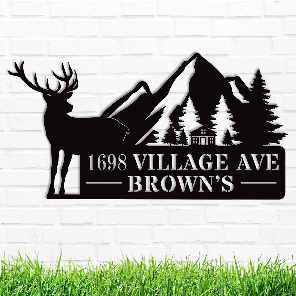 Mountain Address Plaque Main image