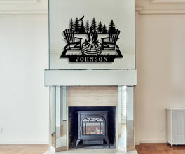 Campfire Metal Sign