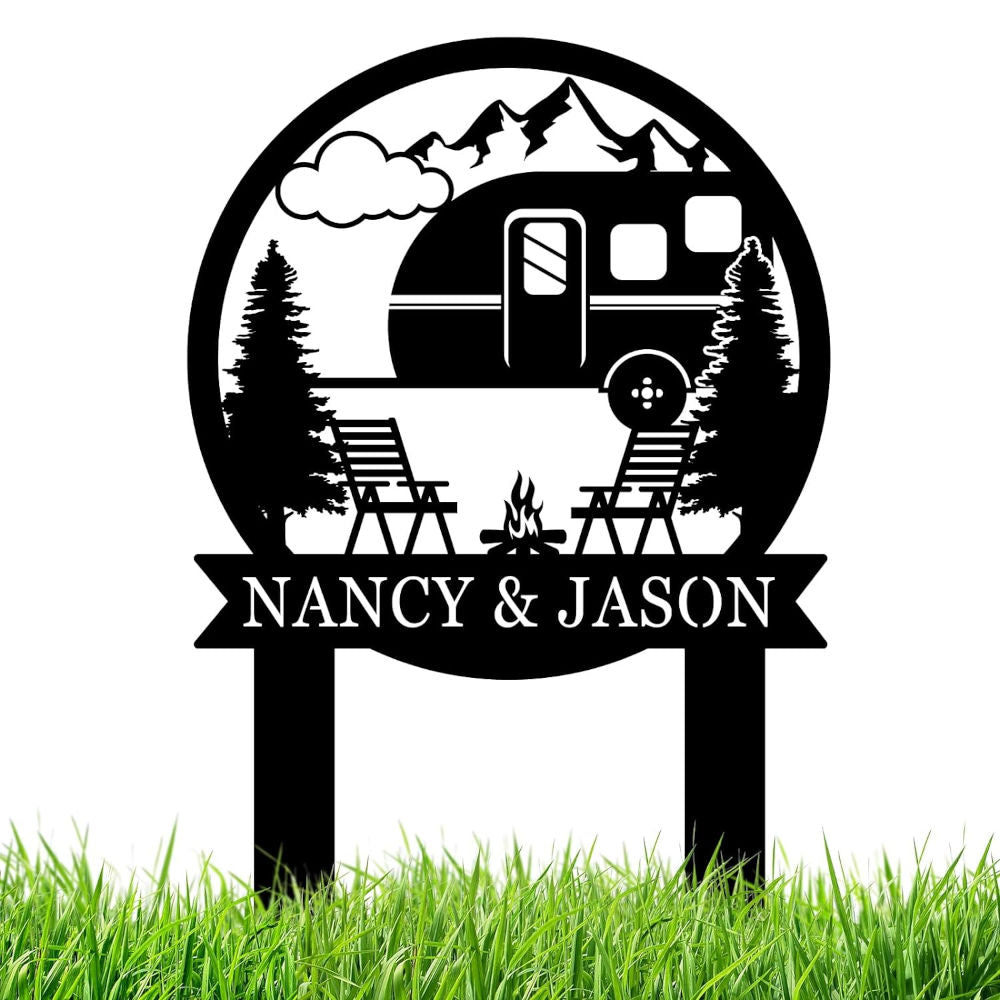 Custom Campfire Yard Sign – Personalized Outdoor Decor | EnfoDream ...