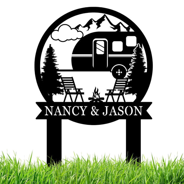 Custom Campfire Yard Sign
