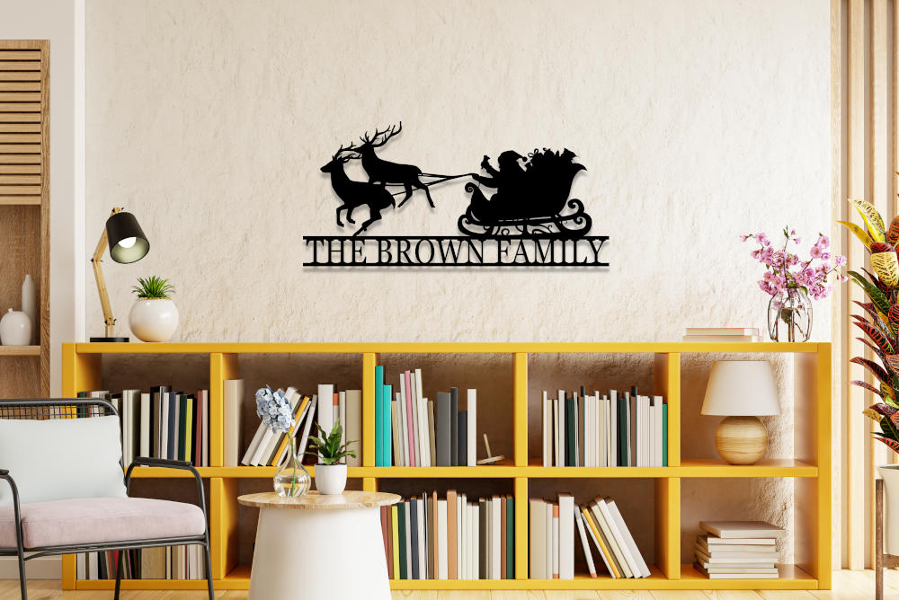 Santa Sleigh Sign Secondary image