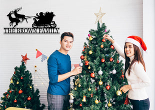 Santa Sleigh Sign
