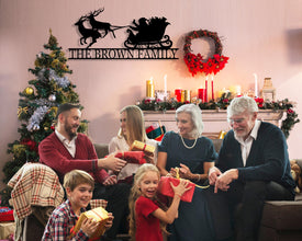 Santa Sleigh Sign