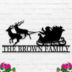 Santa Sleigh Sign