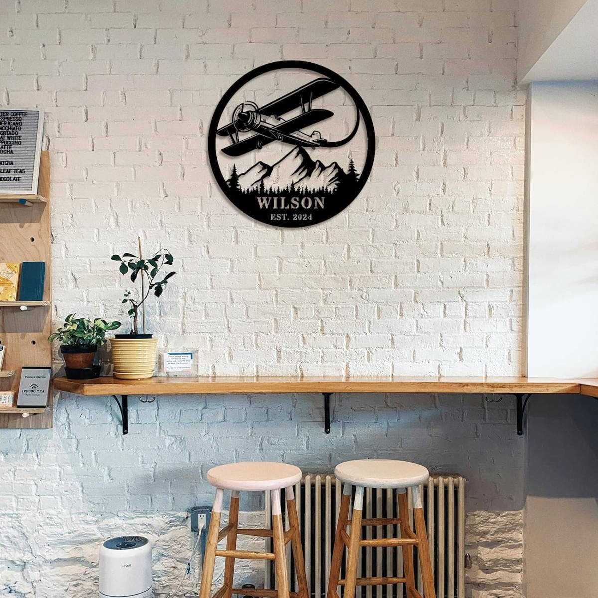 Custom Airplane Metal Sign Secondary image