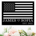 Custom Metal American Flag Sign