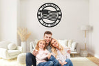 Custom American Flag Steel Decor