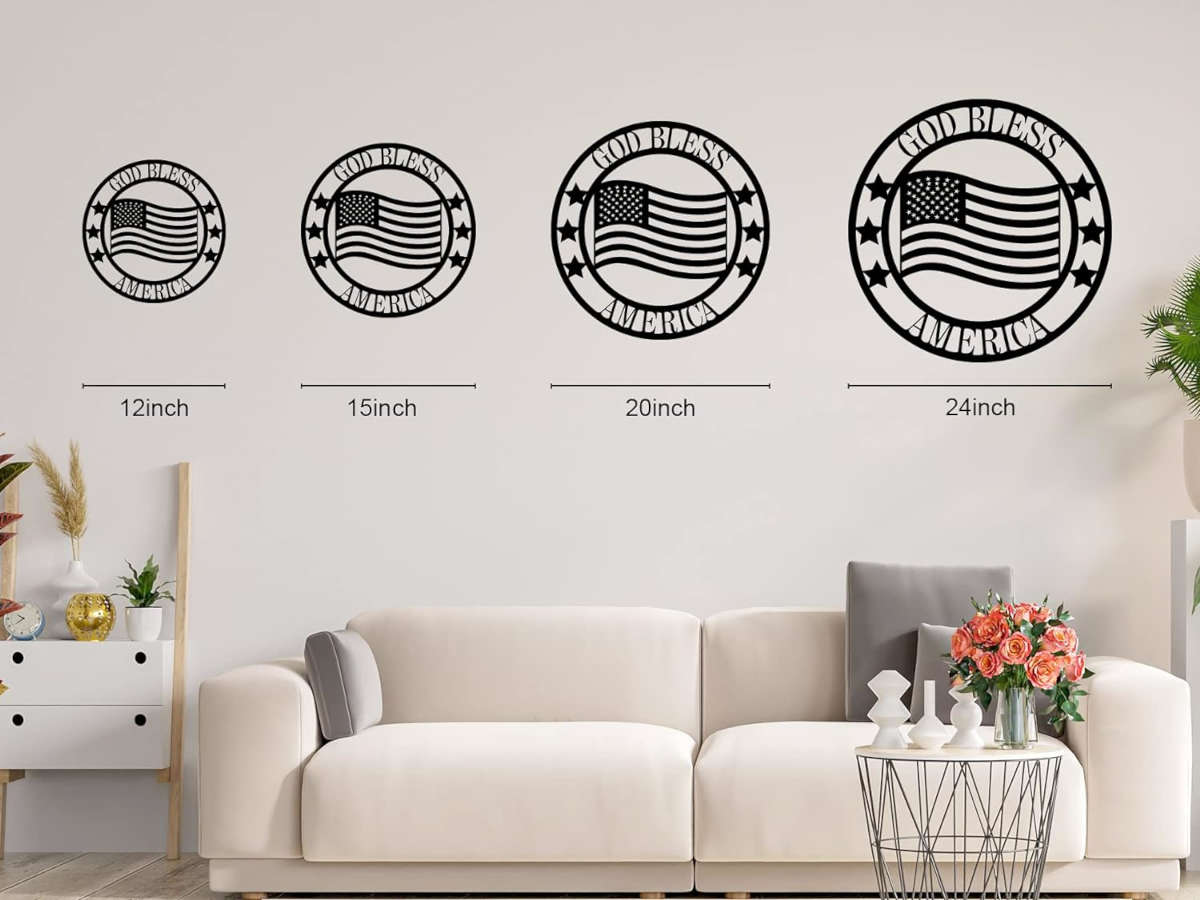 Custom American Flag Steel Decor