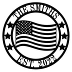 Custom American Flag Steel Decor