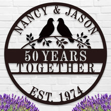 Custom Anniversary Metal Sign