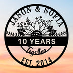 Custom Anniversary Metal Sign