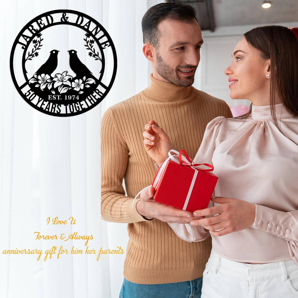 Custom Anniversary Metal Sign