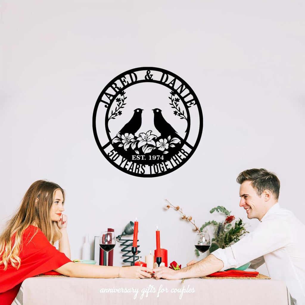 Custom Anniversary Metal Sign