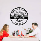 Custom Anniversary Metal Sign