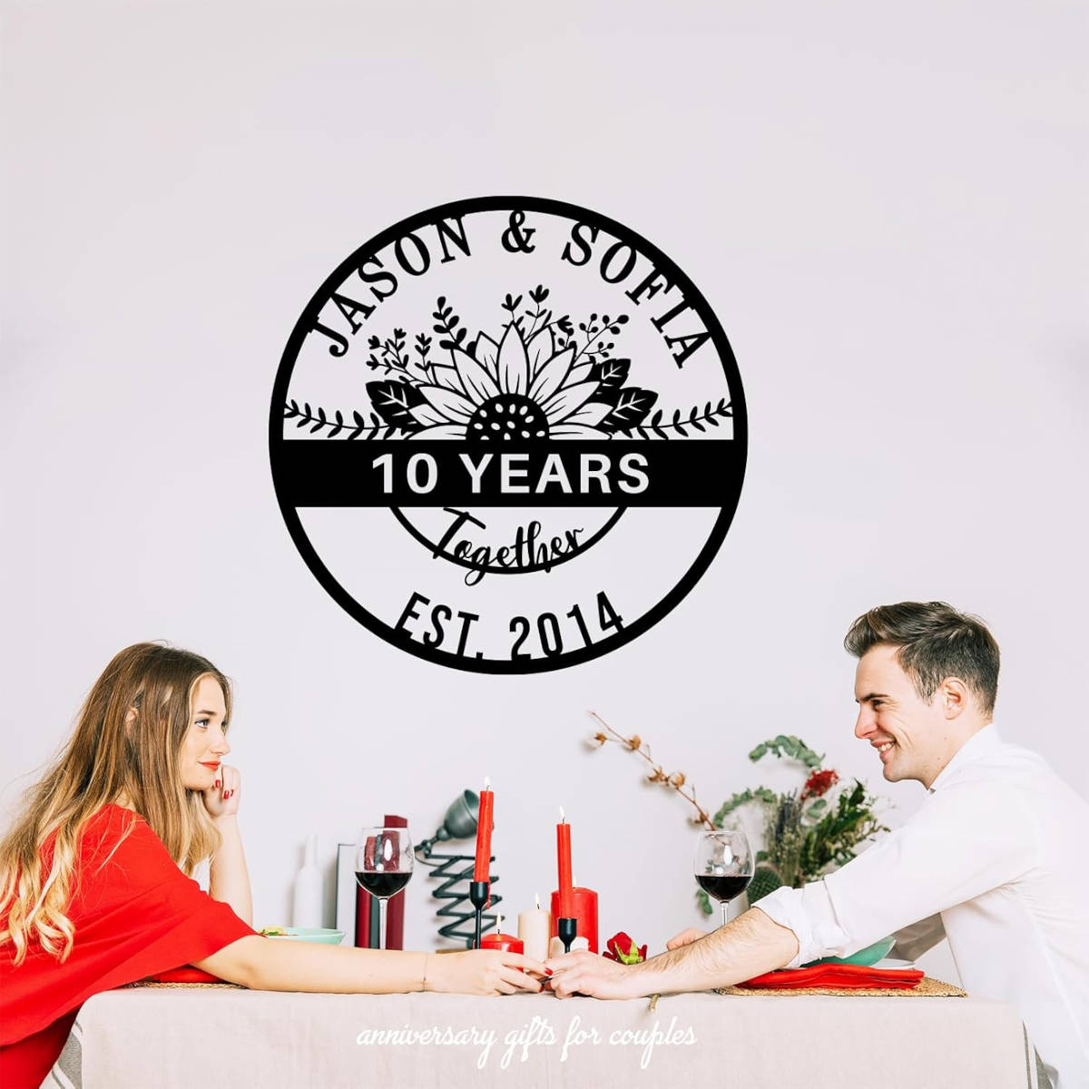 Custom Anniversary Metal Sign