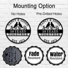 Custom Anniversary Metal Sign