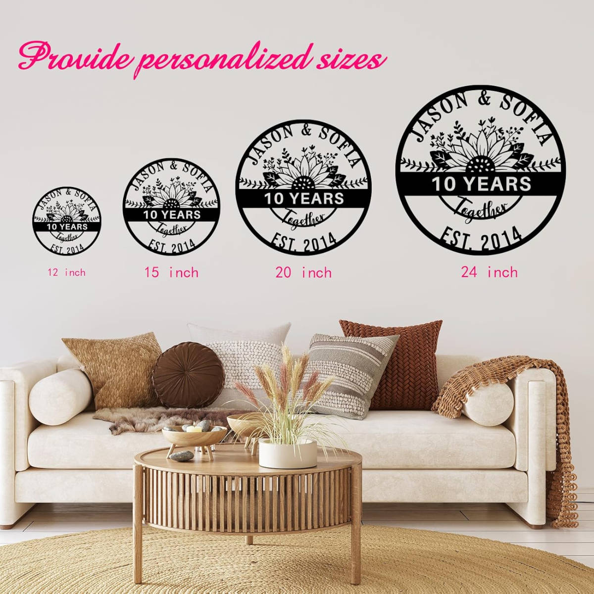 Custom Anniversary Metal Sign