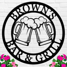 Custom Beer Mugs Metal Sign