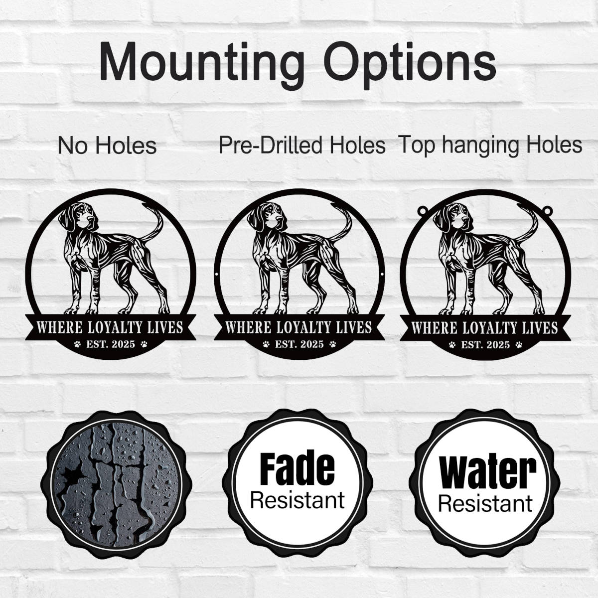 Custom Blue Tick Hound Sign