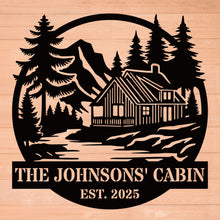 Custom Cabin Metal Sign