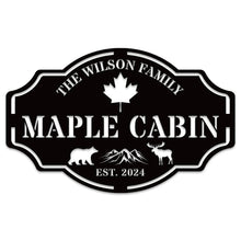 Custom Cabin Metal Sign