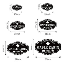 Custom Cabin Metal Sign