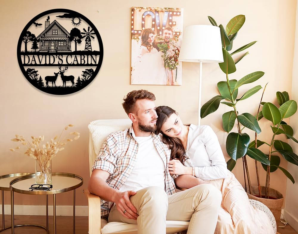 custom metal wall art sign with name - enfodream.com