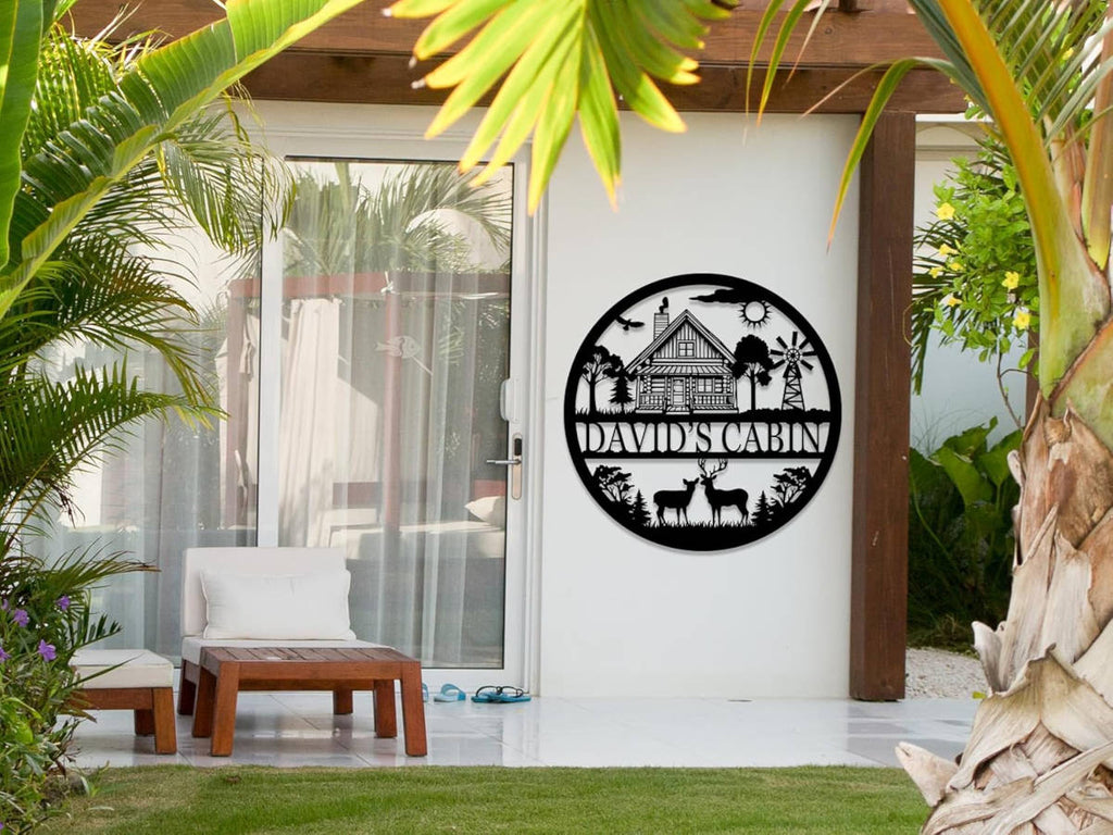 custom metal wall art sign with name - enfodream.com