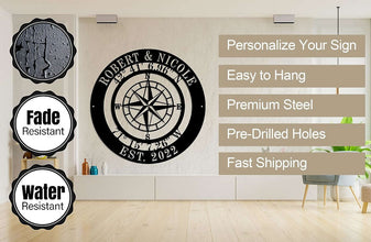 Compass Family Sign