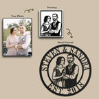 Custom Couple Metal Art