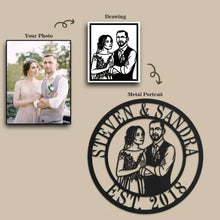 Custom Couple Metal Art