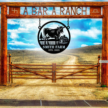 Custom Cow Farm Sign