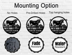 Custom Cow Farm Sign