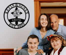Custom Cross Family Sign