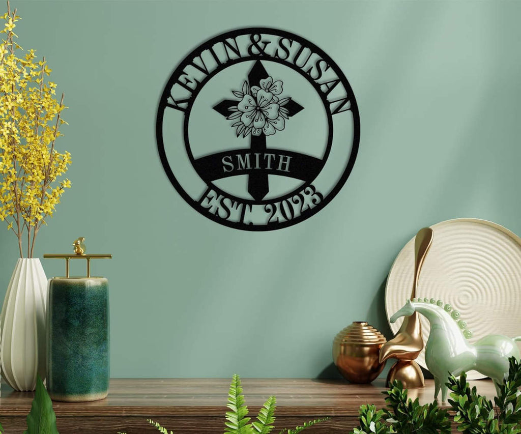 Custom Cross Family Sign