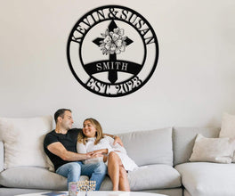 Custom Cross Family Sign