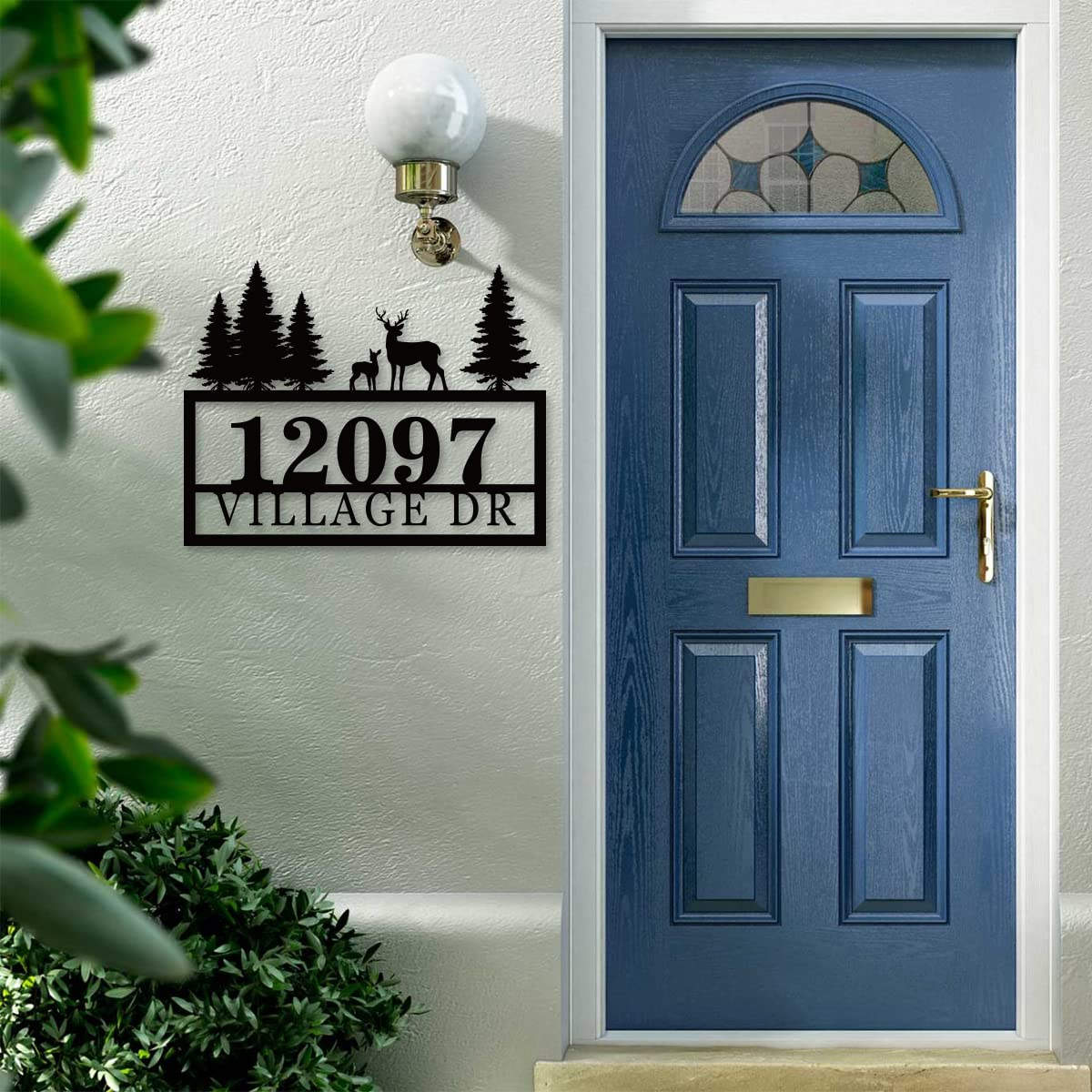 Custom Deer Address Sign