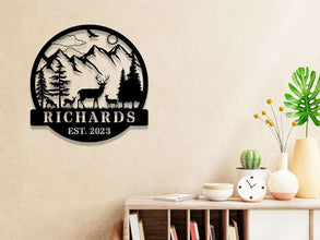 Mountain Scene Sign