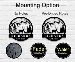 Mountain Scene Sign