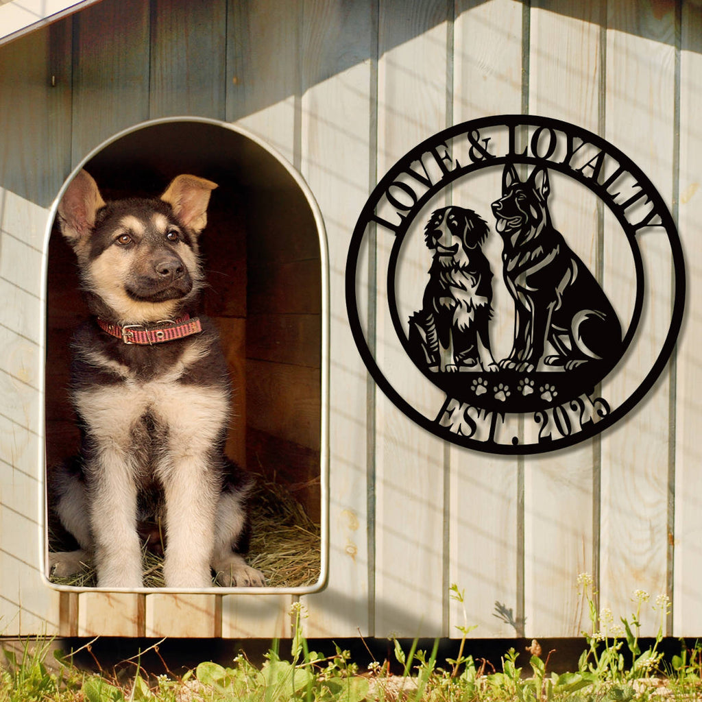 Custom Dog Breed Metal Wall Art